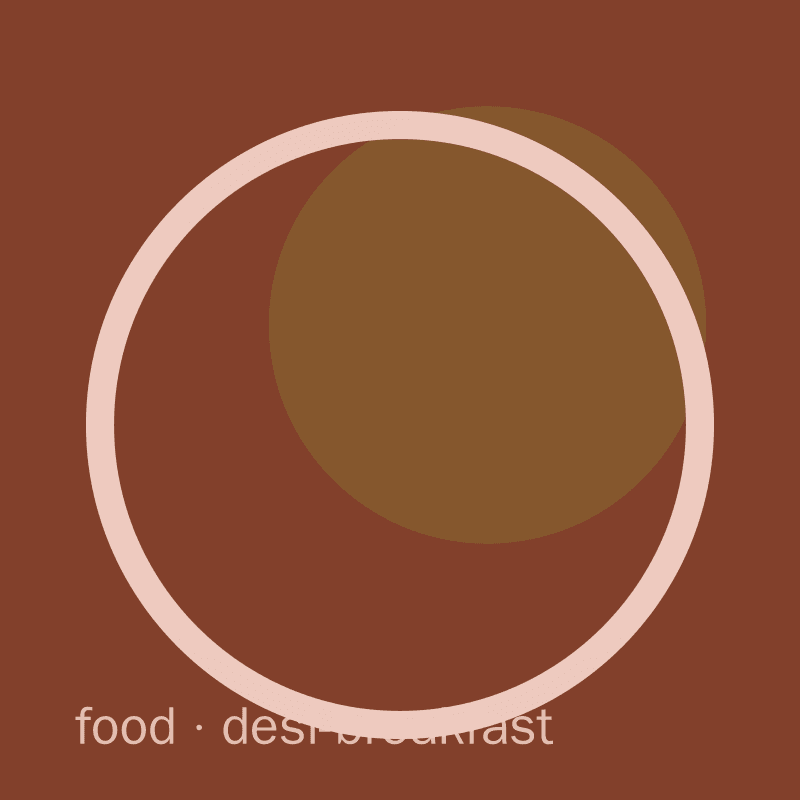 Omelette Halwa Puri Plate (Single) — Single image